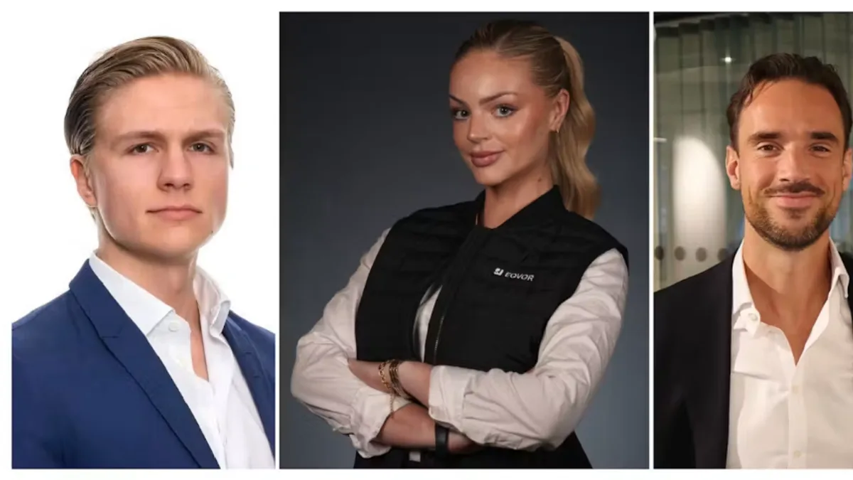 Eqvors grundare Felicia Forsgren, Filip Thunstedt och Felix Forsgren