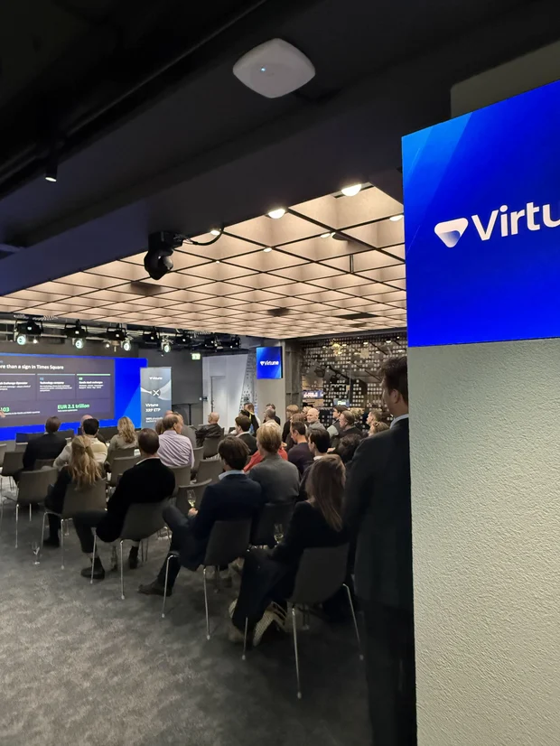 Bild från Rummet innan börsen — hos Nasdaq, med Virtune