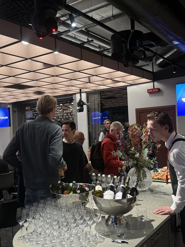 Bild från Rummet innan börsen — hos Nasdaq, med Virtune