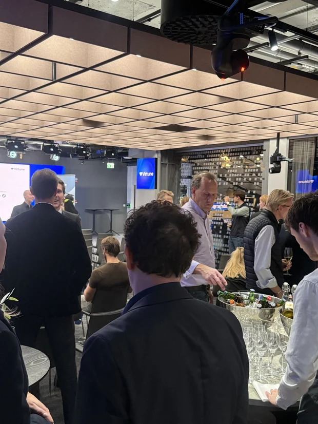 Bild från Rummet innan börsen — hos Nasdaq, med Virtune