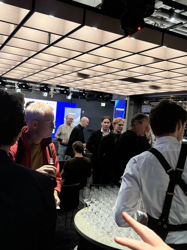 Bild från Rummet innan börsen — hos Nasdaq, med Virtune