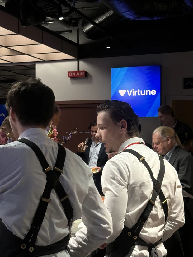 Bild från Rummet innan börsen — hos Nasdaq, med Virtune