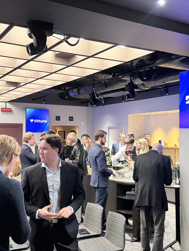 Bild från Rummet innan börsen — hos Nasdaq, med Virtune