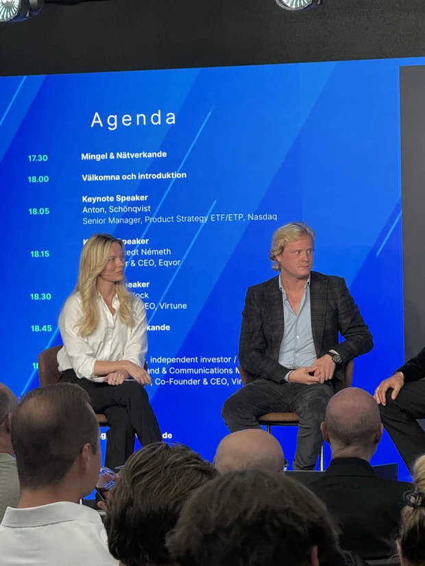 Bild från Rummet innan börsen — hos Nasdaq, med Virtune