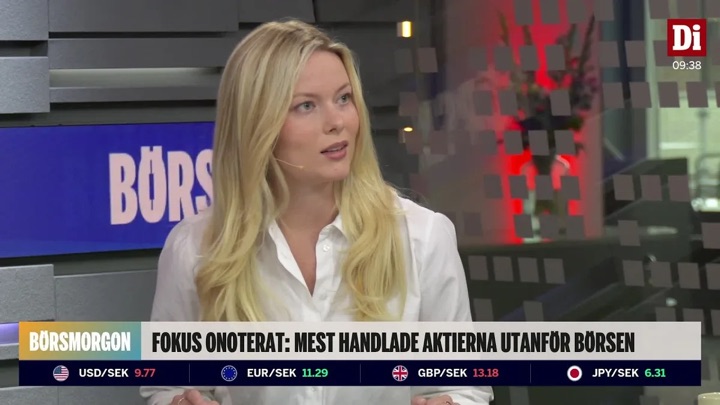Cissi Nilsson i Di TV:s Börsmorgon