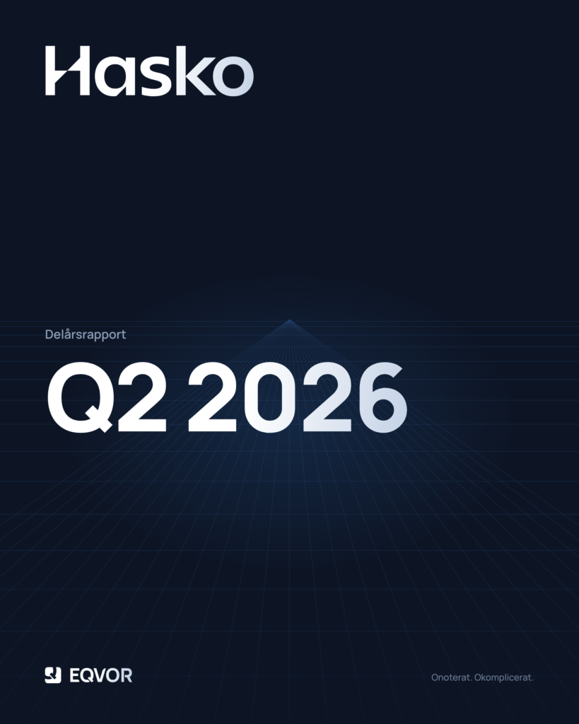 Hasko Invest delårsrapport Q2 2026