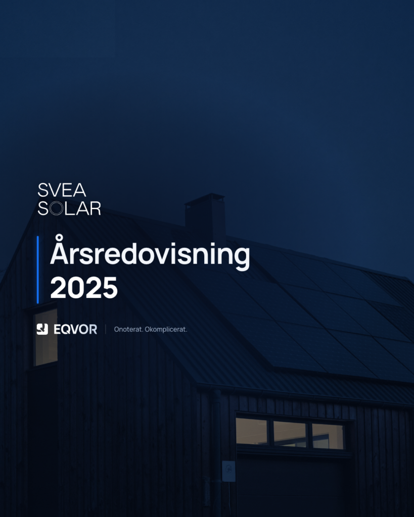Svea Solar årsredovisning 2025