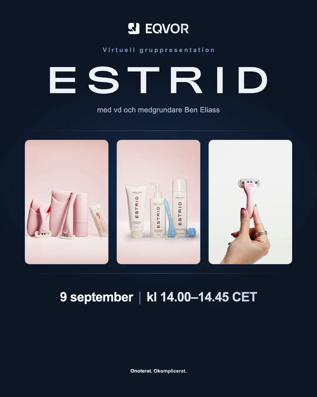 Virtuell gruppresentation med Estrid — 9 september kl 14.00