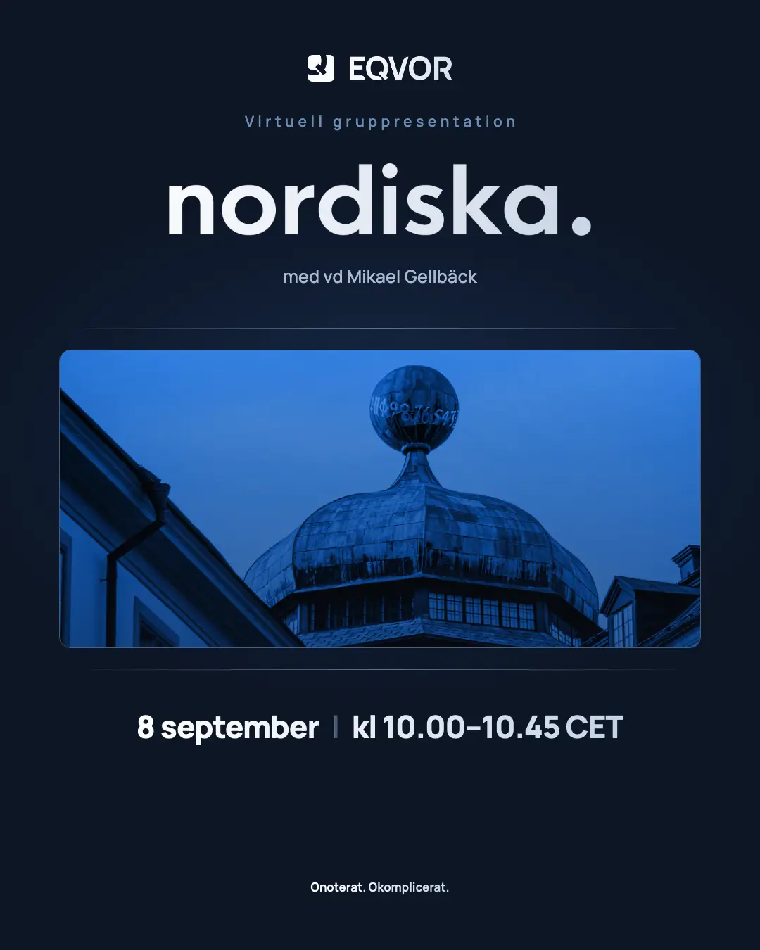 Virtuell gruppresentation med Nordiska — 8 september kl 10.00